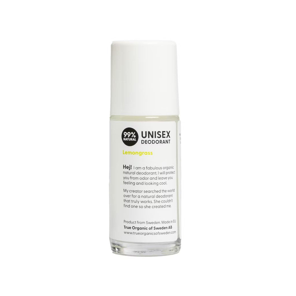 TRUE ORGANIC OF SWEDEN Undercover Agent Deodorant, Zitronengras