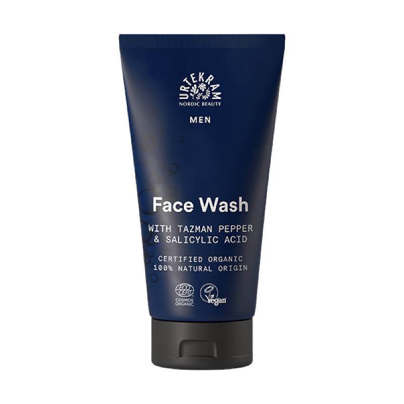 URTEKRAM Face Wash Men / Reinigungsgel, 150 ml