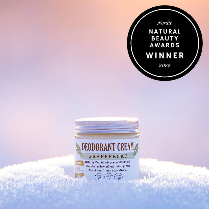 NATURLIG DEO Deocreme Grapefruit, award winning deodorant