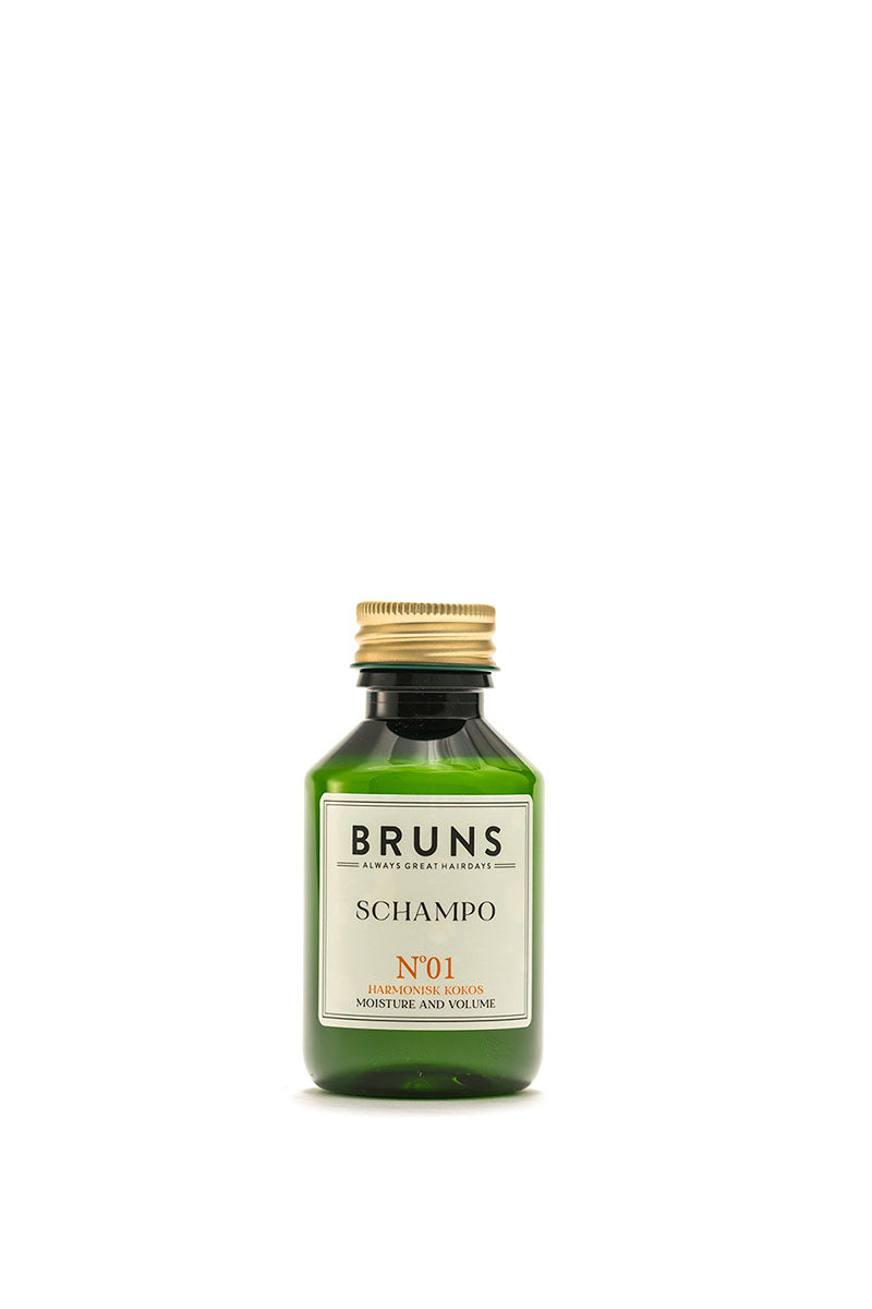 BRUNS PRODUCTS Nr 01 Shampoo, Moisture & Volume, Kokos, 100 ml