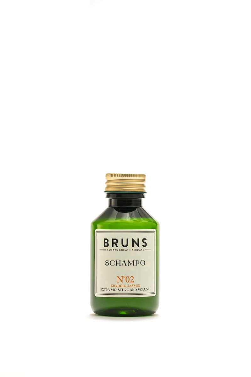 BRUNS PRODUCTS Nr 02 Shampoo für trockenes Haar, würziger Jasmin, 100 ml