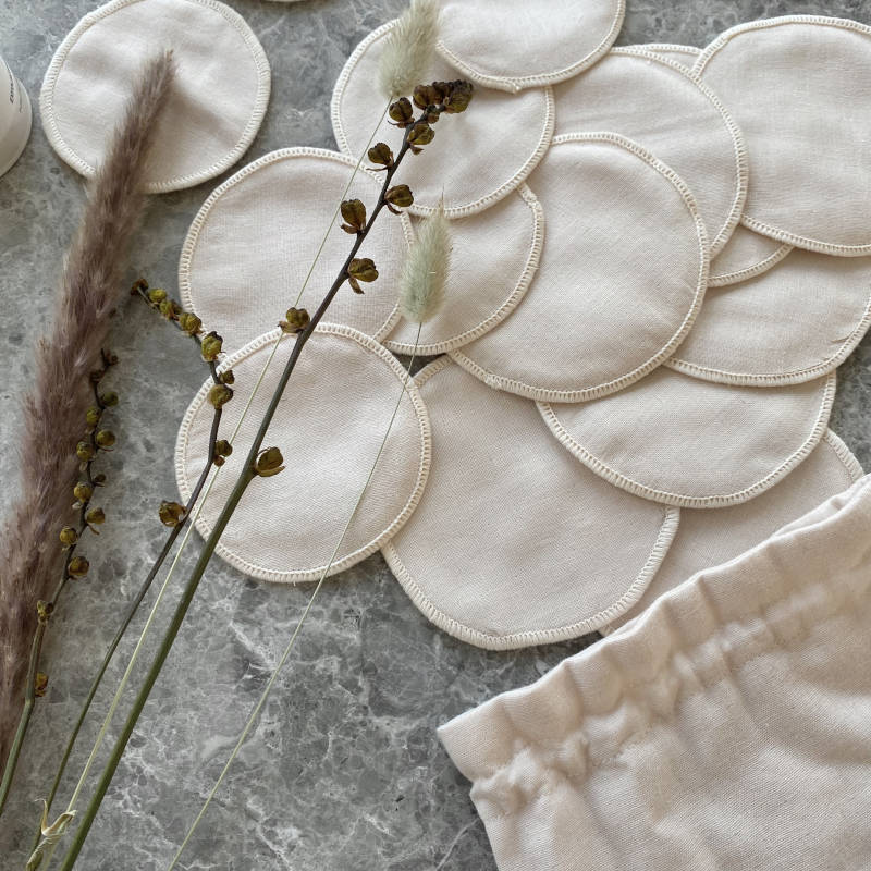 CARE BY ME Wiederverwendbare Make Up-Pads aus Bio-Baumwolle