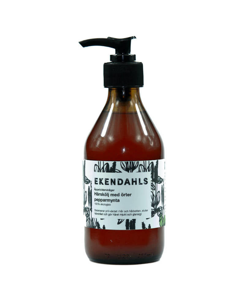Ekendahls Saure Rinse mit Kräutern und Pfefferminze für eine natürliche Haarpflege