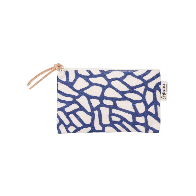 GYLLSTAD STUDIO Kosmetiktasche Small, Delta, blau & weiß