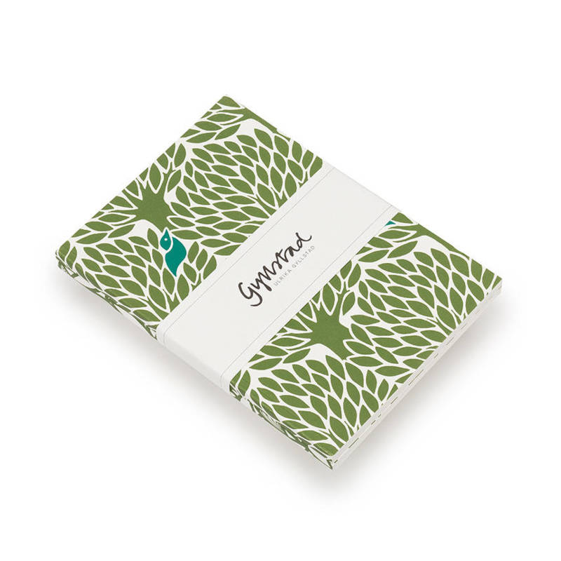 GYLLSTAD STUDIO Notizbücher (2 Pack), Gömställe & Bladverk, grün