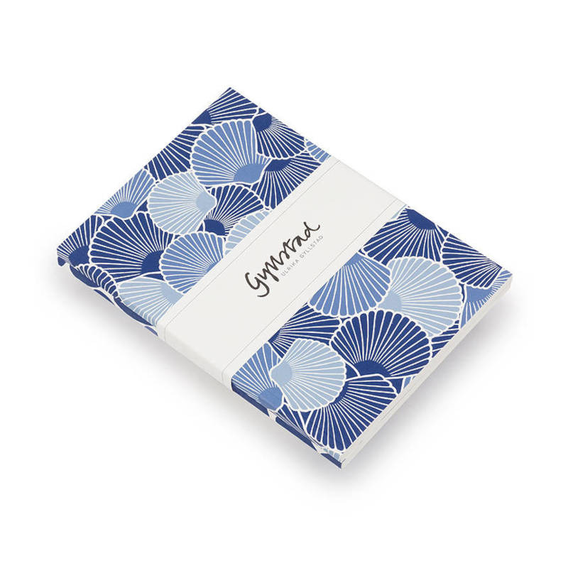 GYLLSTAD STUDIO Notizbücher (2 Pack), Snäckor & Stenar, blau