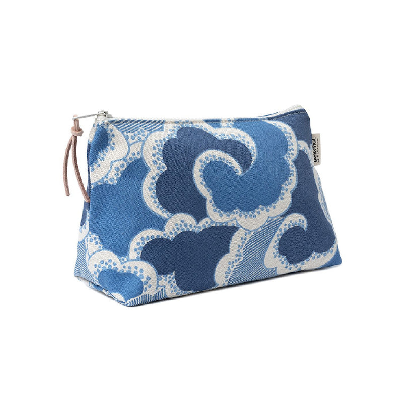 GYLLSTAD STUDIO Kulturtasche Large, Drömmar, blau, aus Bio-Baumwolle