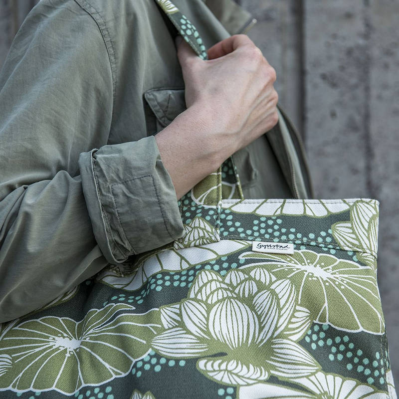 Gyllstad Studio Schultertasche aus Bio-Baumwolle, grün