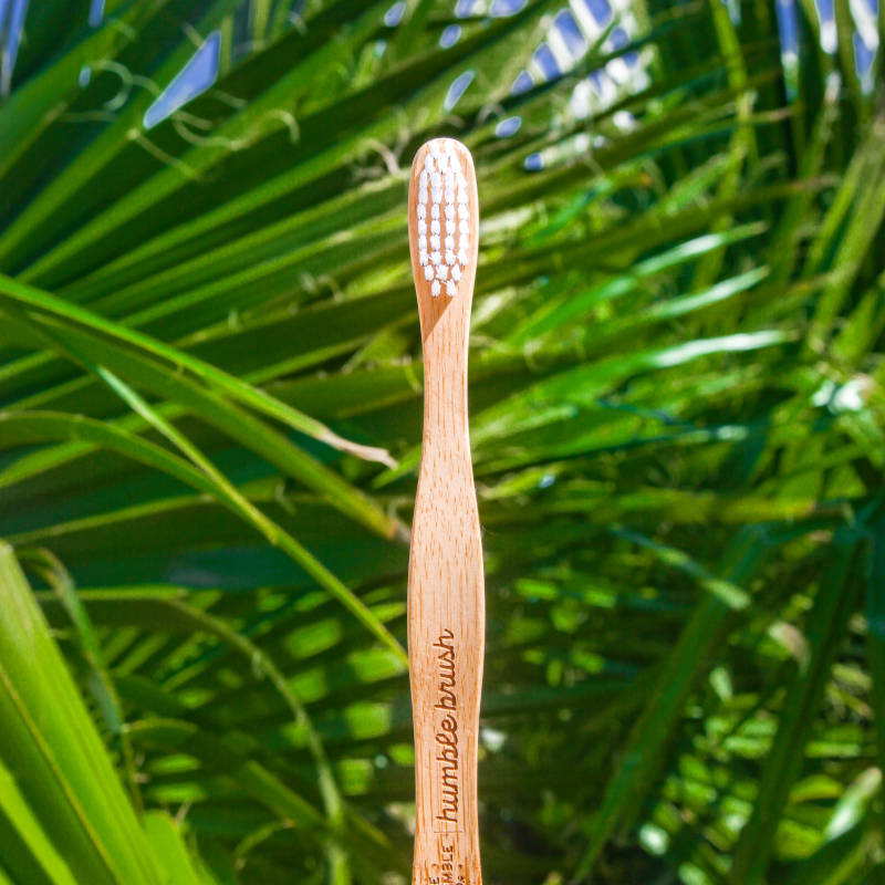 THE HUMBLE CO The Humble Brush. Zahnbürste aus Bambus + palm leaves
