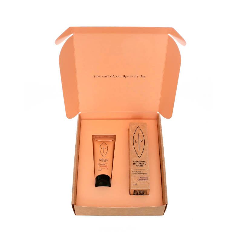 LIP INTIMATE CARE Geschenkset: Cleansing + Moisturising Oil Prebiotic + Postbiotic & Lip Balm