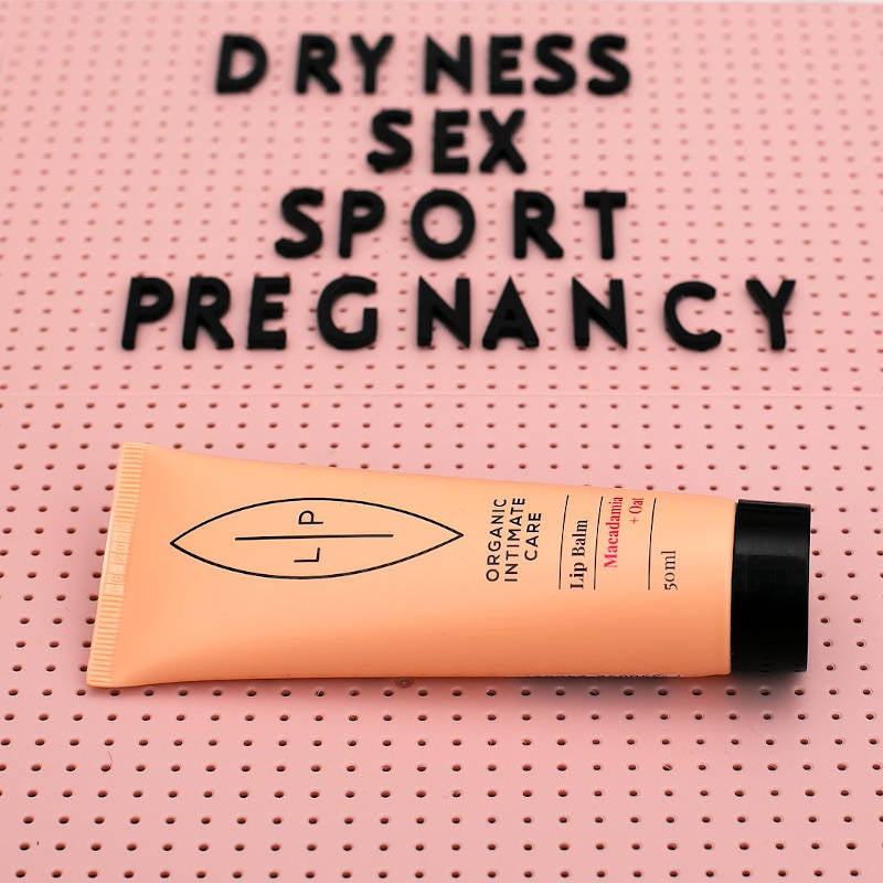 LIP Intimate Care, Lip Balm Macadamia + Oat, beruhigende Creme für den Intimbereich.