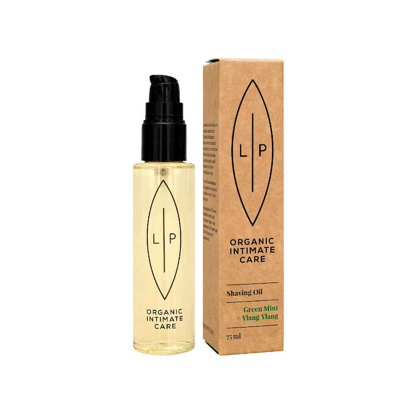 LIP INTIMATE CARE Shaving + Moisturising Oil, Green Mint + Ylang Ylang