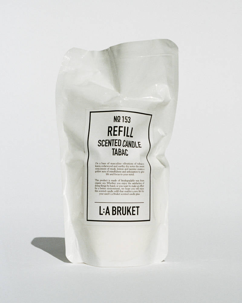 L:a Bruket No 153 Candle Tabac Refill / Duftkerze Tabak zum Nachfüllen
