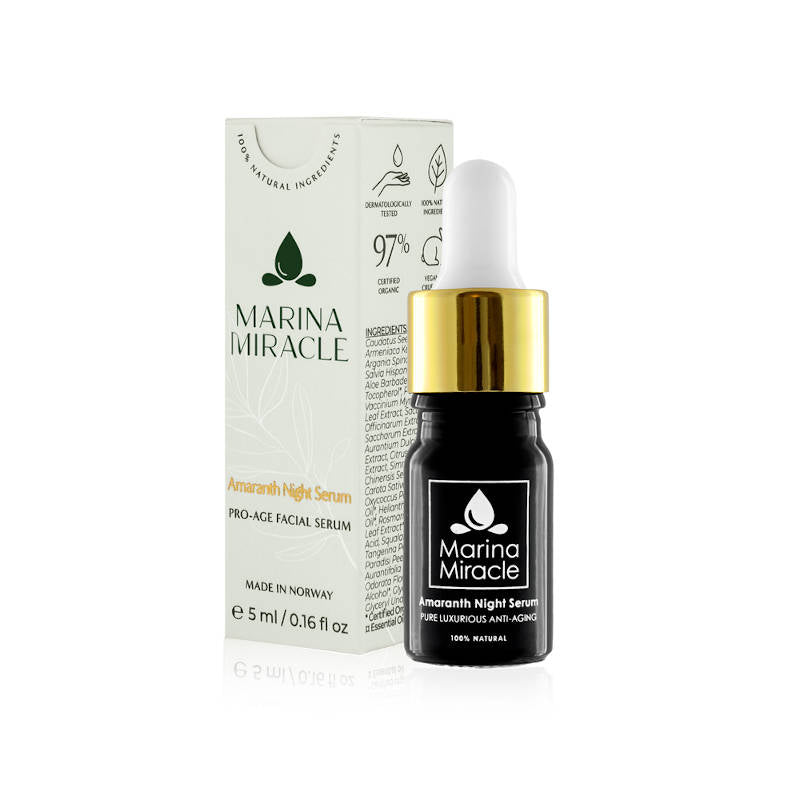 MARINA MIRACLE Amaranth Night Serum, Nachtserum, Travel Size / Probiergröße