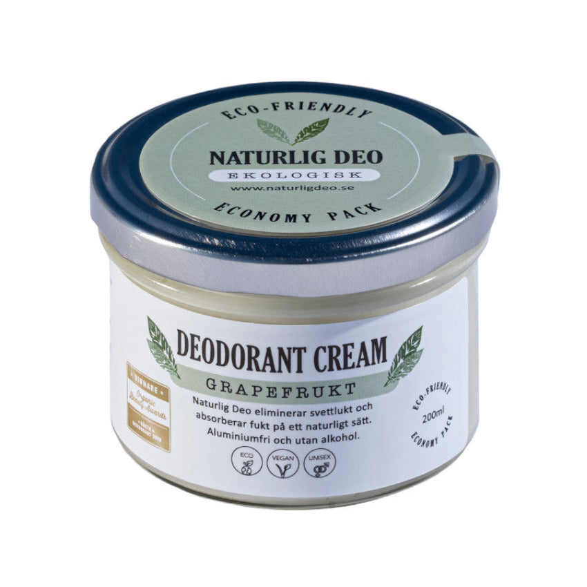 NATURLIG DEO Deocreme Grapefruit, economy pack, 200 ml