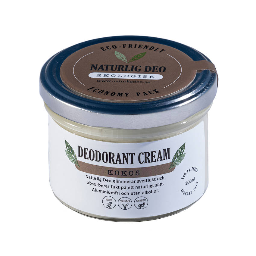 NATURLIG DEO Deocreme Kokos, groß, 200 ml