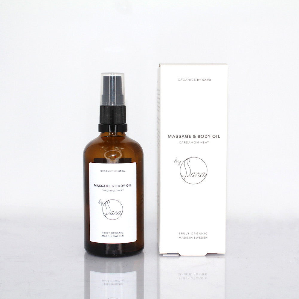 ORGANICS BY SARA Massage & Body Oil Cardamom Heat, Massage- und Körperöl Kardamom