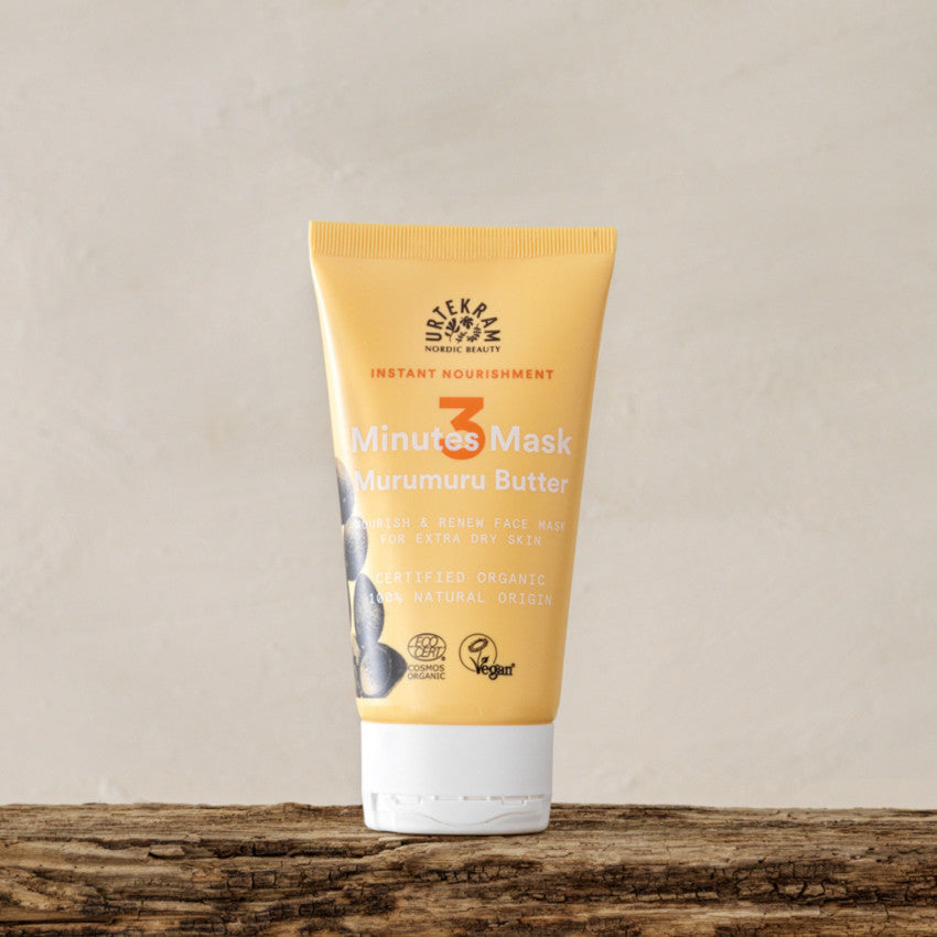 URTEKRAM 3 Minutes Face Mask, Murumuru Butter / nährende Gesichtsmaske