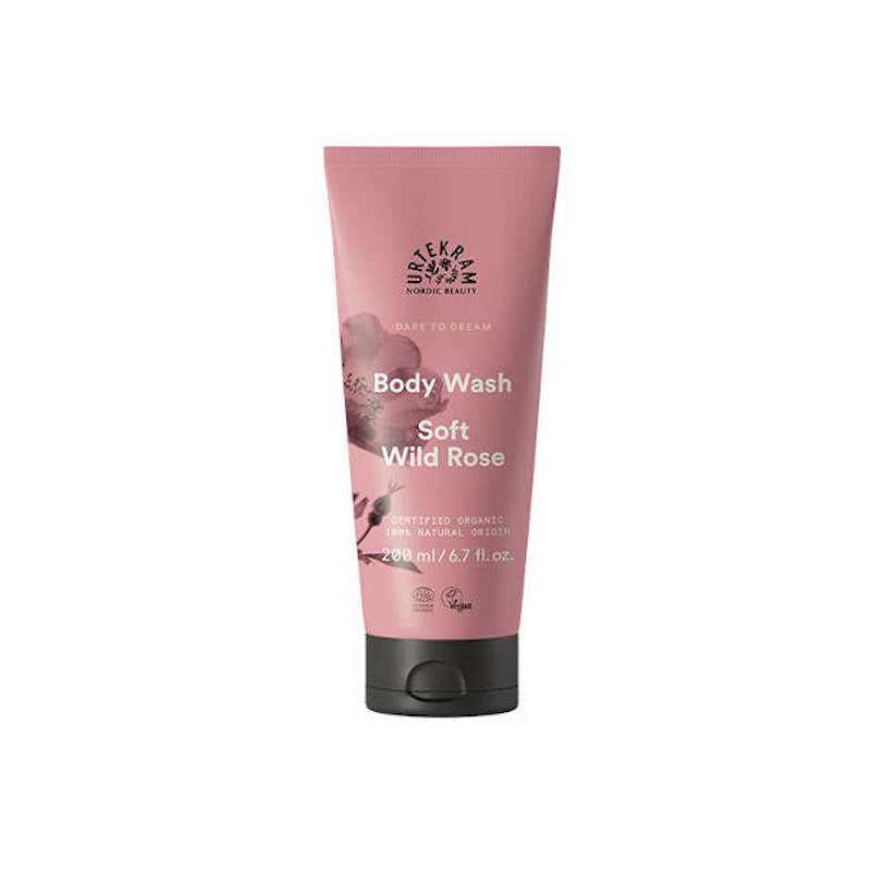 URTEKRAM Body Wash, Soft Wild Rose