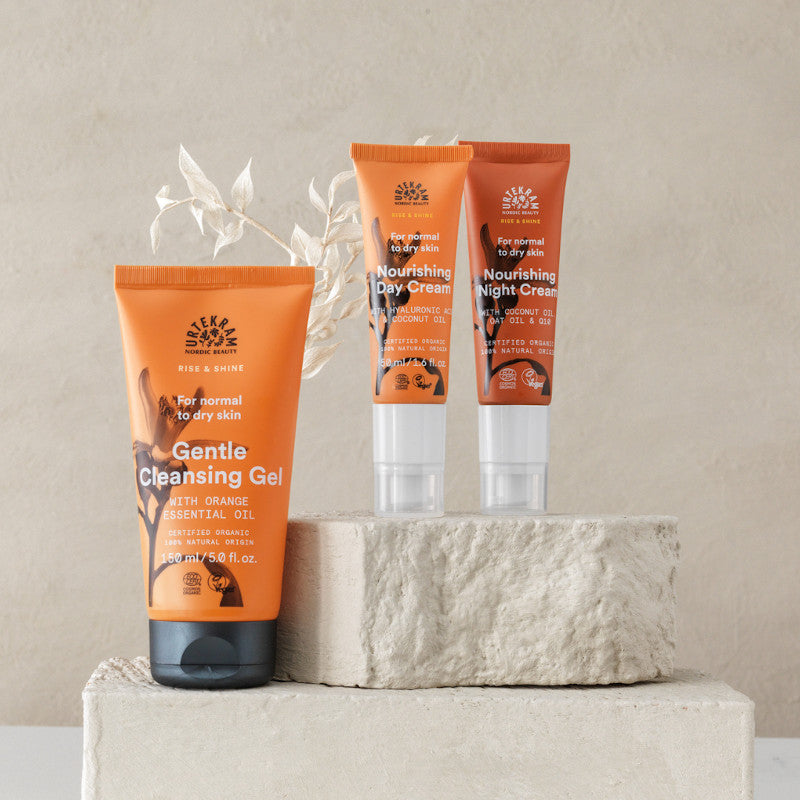 Urtekram spicy orange face care products