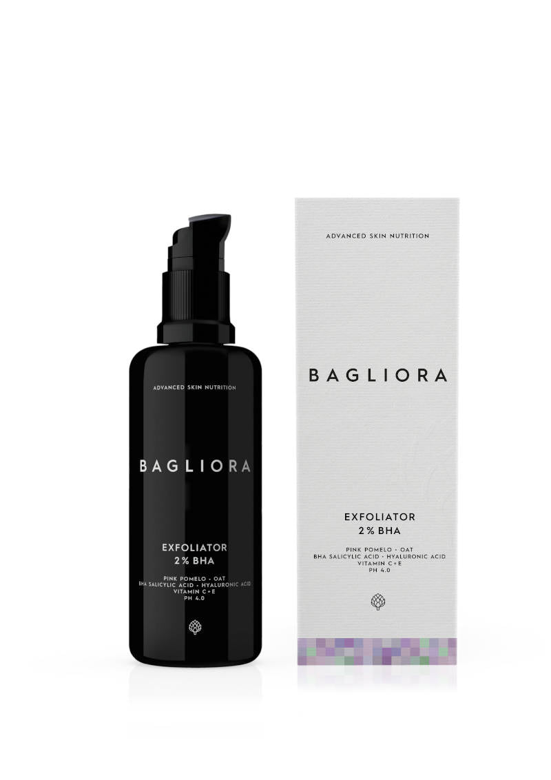 BAGLIORA Clarifying Leave On Exfoliator-Peeling, 2% BHA, Clean Beauty from Sweden.