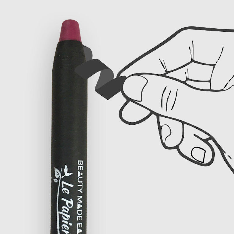BEAUTY MADE EASY Le Papier Mighty Matte Lippenstift, Cerise, how to use
