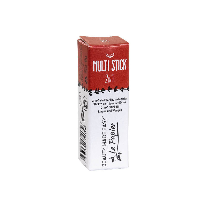 BEAUTY MADE EASY Multistick 2in1, Lippen & Wangen, nr 01 rot 