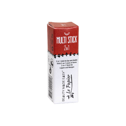 BEAUTY MADE EASY Multistick 2in1, Lippen & Wangen, nr 01 rot 