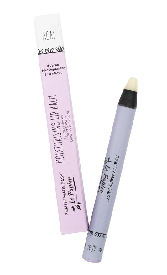 BEAUTY MADE EASY Moisturizing Lip Balm, Acai 