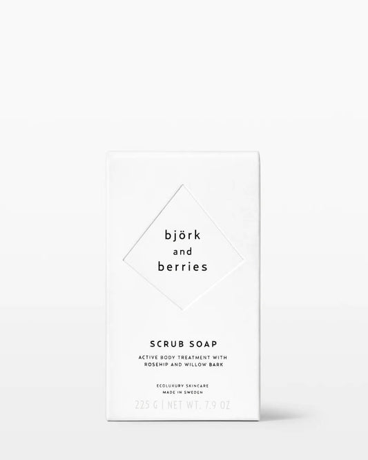 BJÖRK & BERRIES Scrub Soap / feste Seife mit Peelingeffekt
