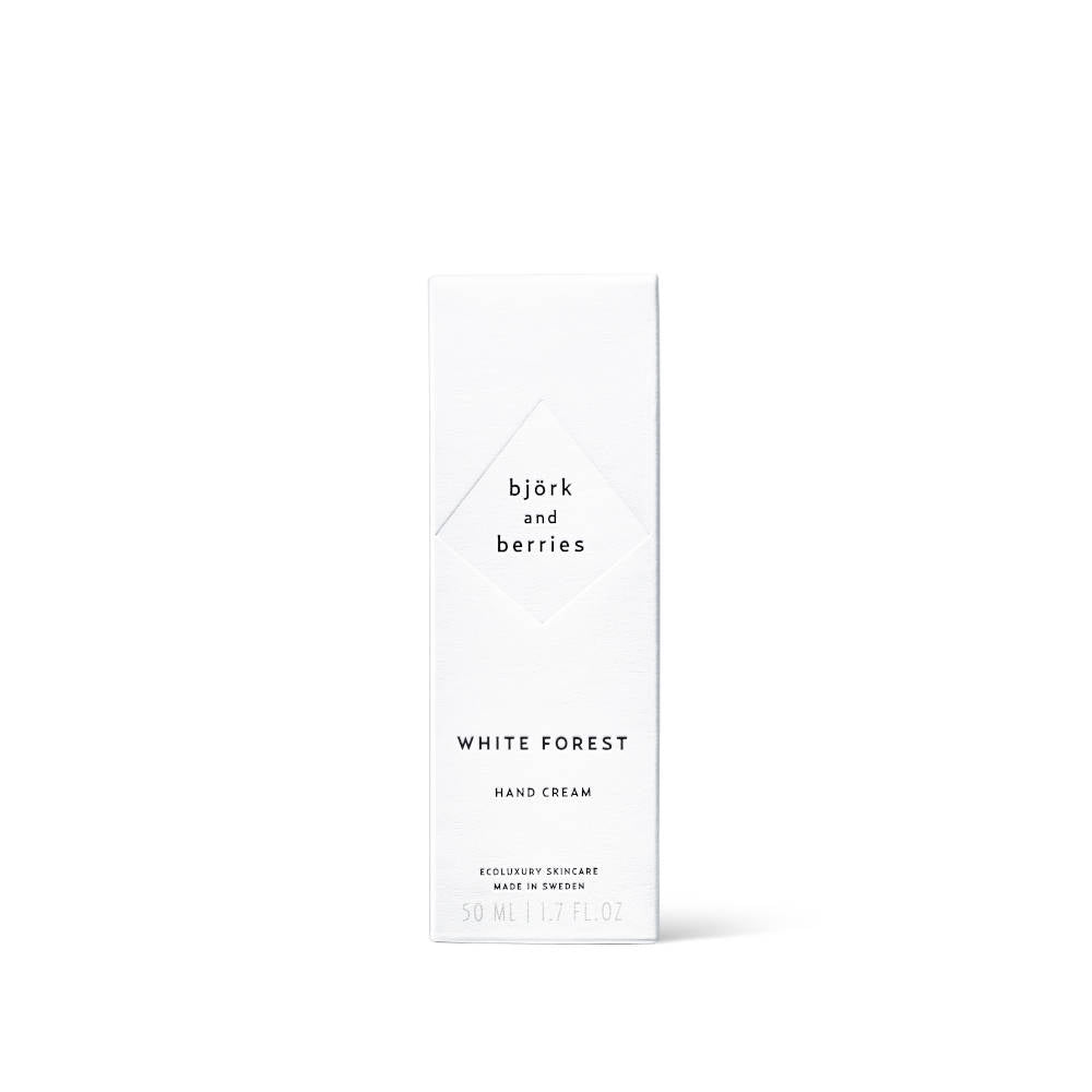 BJÖRK & BERRIES White Forest Hand Cream / Handcreme, Box