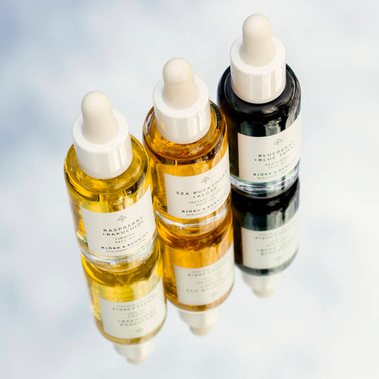 Björk & Berries, 3 face oils 