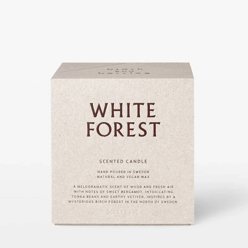 BJÖRK & BERRIES White Forest Scented Candle / Duftkerze, box