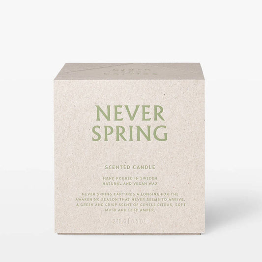 BJÖRK & BERRIES Never Spring Scented Candle / Duftkerze, box