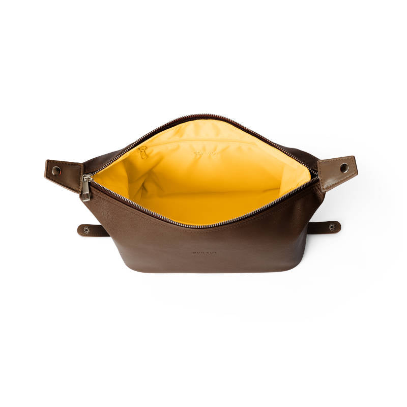 BON VOY Weekend Toiletry Bag Medium / Kulturtasche, medium, braun + gelb