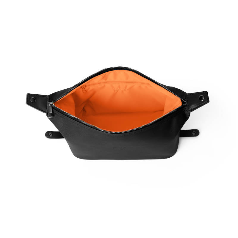 BON VOY Staycation Toiletry Bag Small / Kulturtasche, klein, schwarz + orange