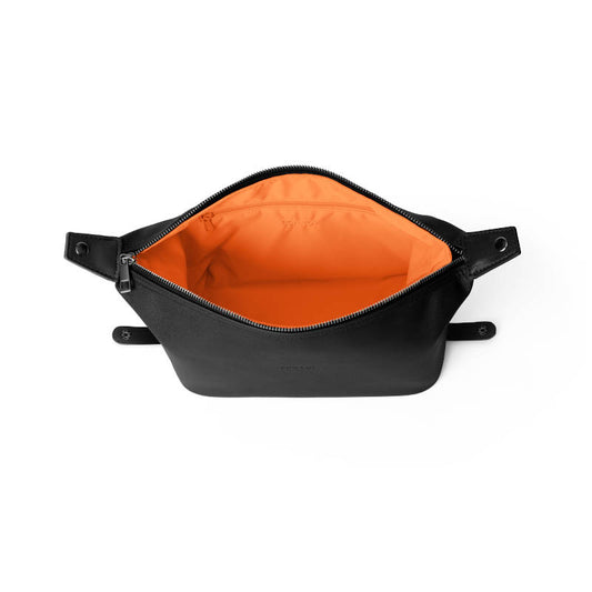 BON VOY Staycation Toiletry Bag Small / Kulturtasche, klein, schwarz + orange