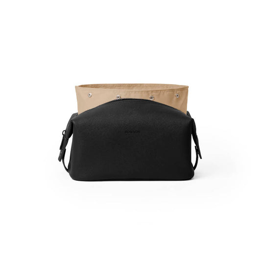 BON VOY Getaway Toiletry Bag Large / Kulturtasche, groß, schwarz + beige  