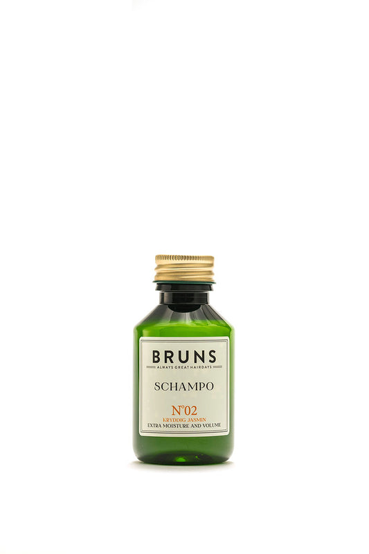 BRUNS PRODUCTS Nr 02 Shampoo für trockenes Haar, würziger Jasmin, 100 ml 