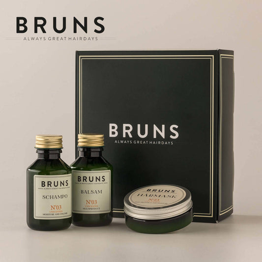 BRUNS Geschenkset Nr 03, Moisture & Volume, unparfümiert, Travel Size