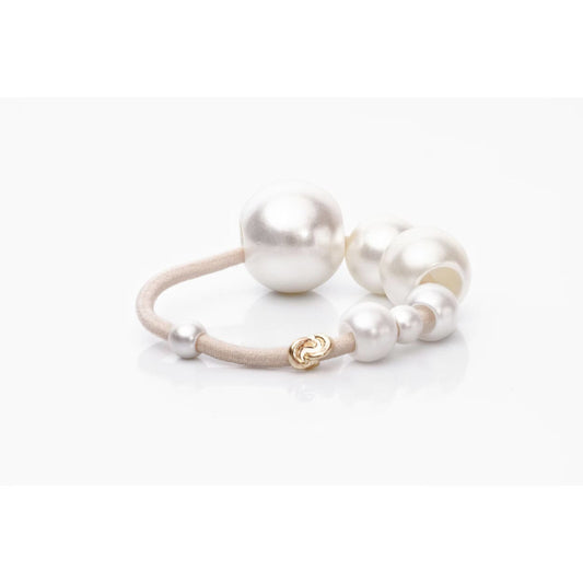 CORINNE Haargummi, Big Pearls, Vintage 