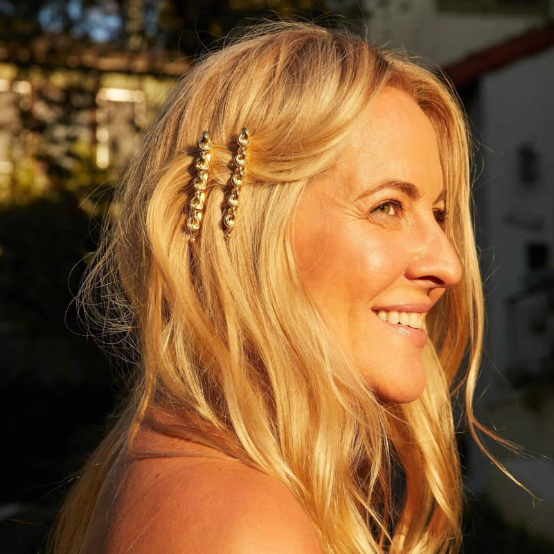 Corinne - Haarnadeln mit Knoten-Details.