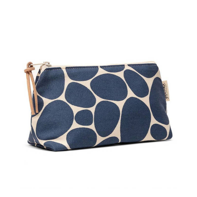 GYLLSTAD STUDIO Kosmetiktasche Medium, Stenar, blau & weiß