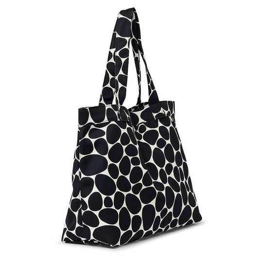 GYLLSTAD STUDIO Schultertasche XL, Stenar, schwarz & weiß
