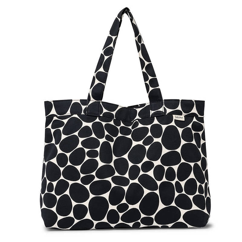 GYLLSTAD STUDIO Schultertasche XL, Stenar, schwarz & weiß