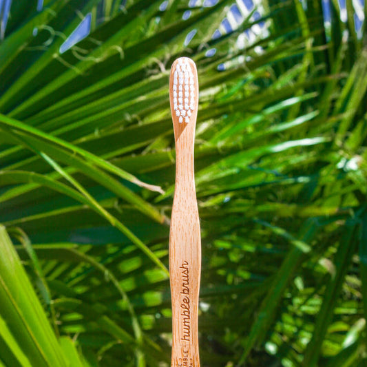 THE HUMBLE CO The Humble Brush. Zahnbürste aus Bambus + palm leaves