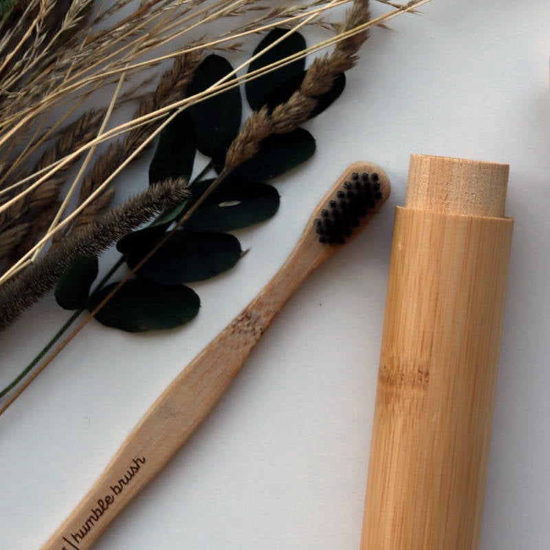 Humble co - tooth brush + case in bamboo