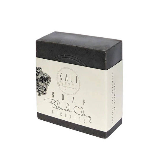 KaliFlower Organics, handgemachte feste Seife mit Tonerde und Lakritz.