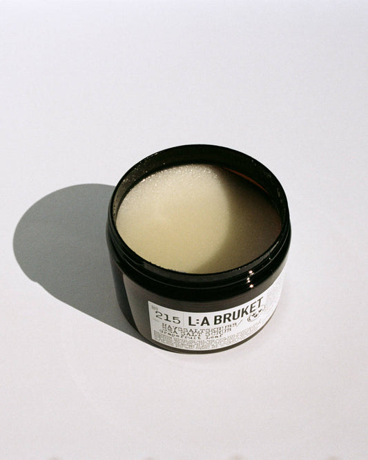 L:A BRUKET No 226 Sea Salt Scrub Spruce, Meersalz-Peeling Fichte, open jar