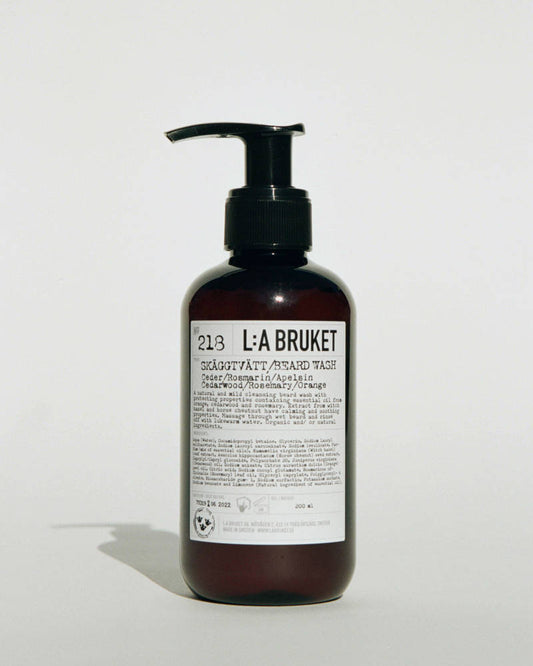 L:A BRUKET No 218 Beard Shampoo Cedar/Rosemary/Orange
